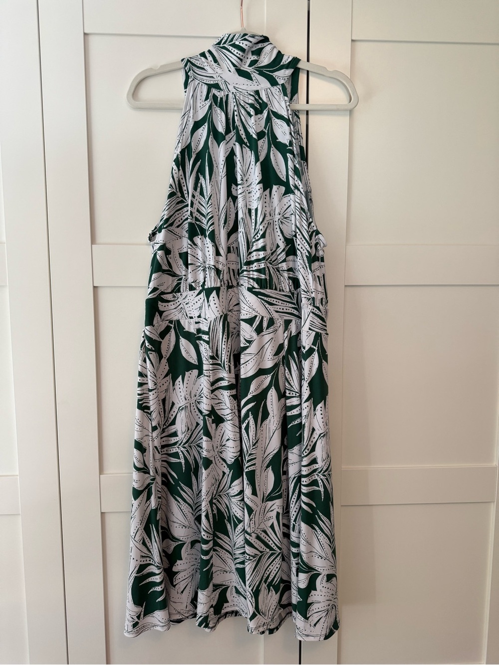Lane Bryant Leaf Print Halter Dress, 18/20
